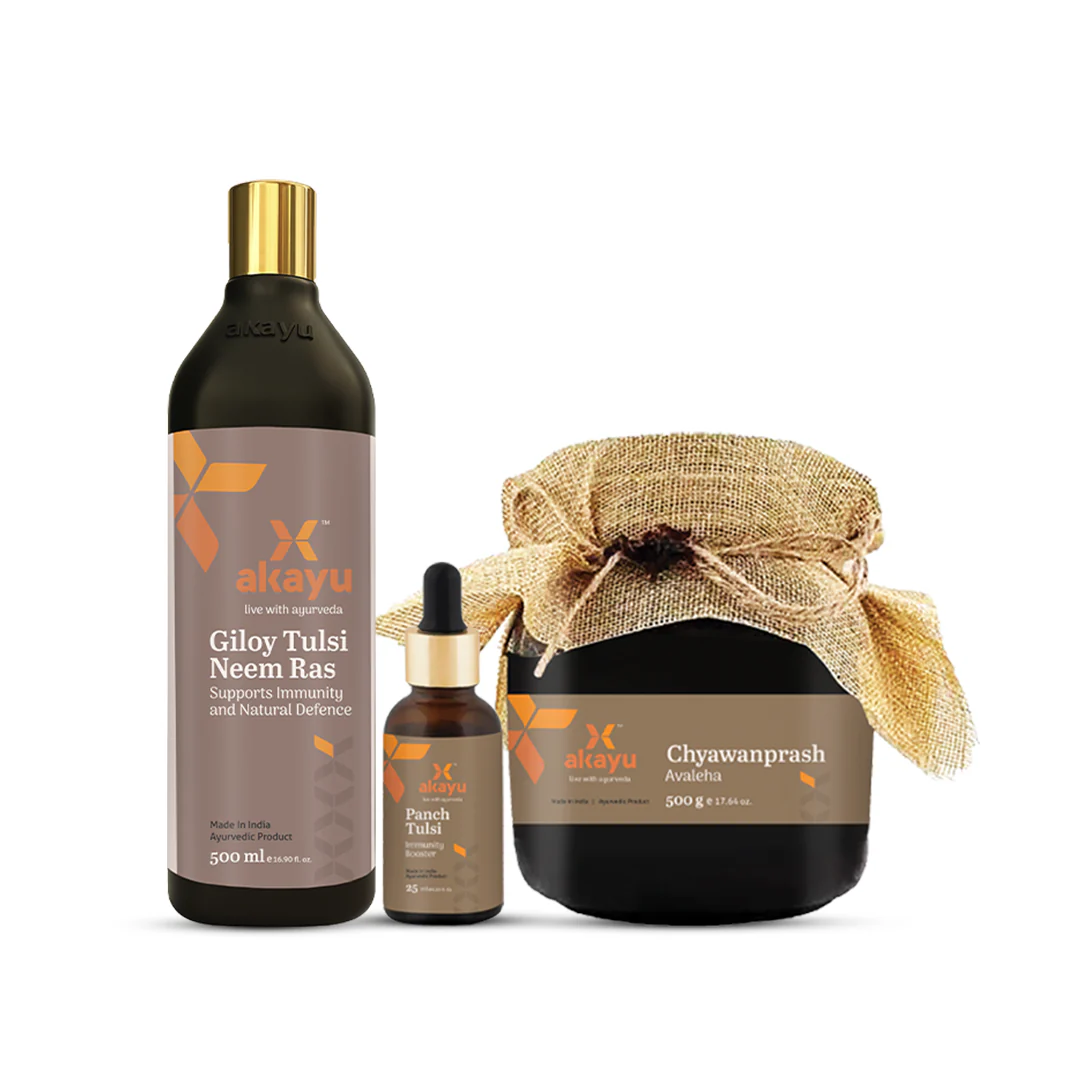 Immunity Pro Kit    (Chyawanprash Avaleha-500gm,  Panch Tulsi Drops-25ml,  Giloy Tulsi Neem Ras-500 ml)