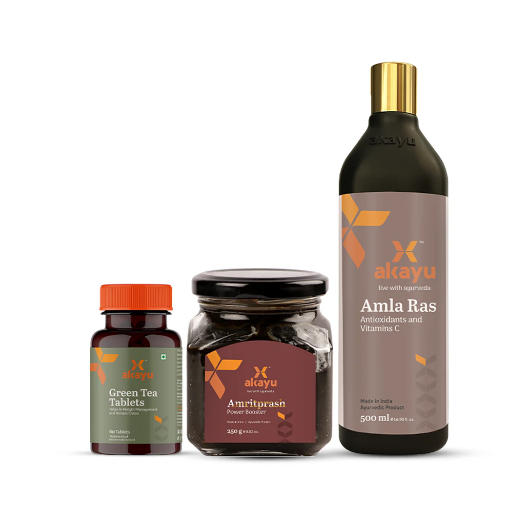 Mind-Body Wellness Pro Kit    (Amritprash-250gm,  Amla Juice-500ml,  Green Tea Effervescent Tablets-60 tabs)