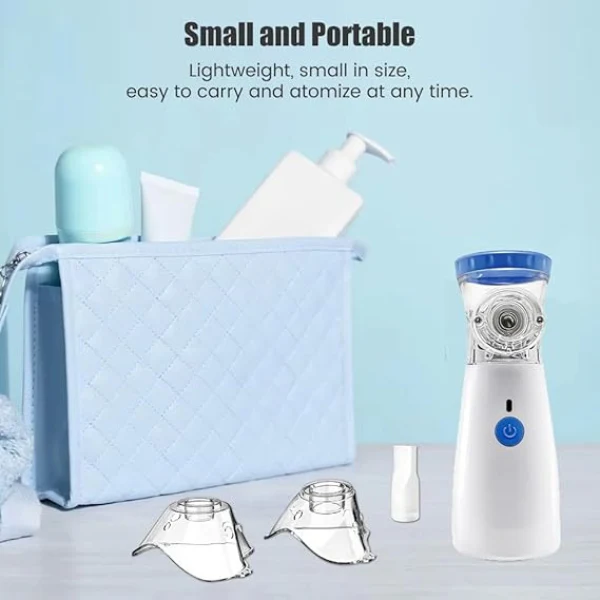Portable Mesh Nebuliser Machine With Box Electric Inhalators-Nebulizer,Atomizer Portable Inhaler Nebulizer,Micro-Mesh Handheld Device for Adults and Children | Household Nebulizer for Effective Respiratory Treatment