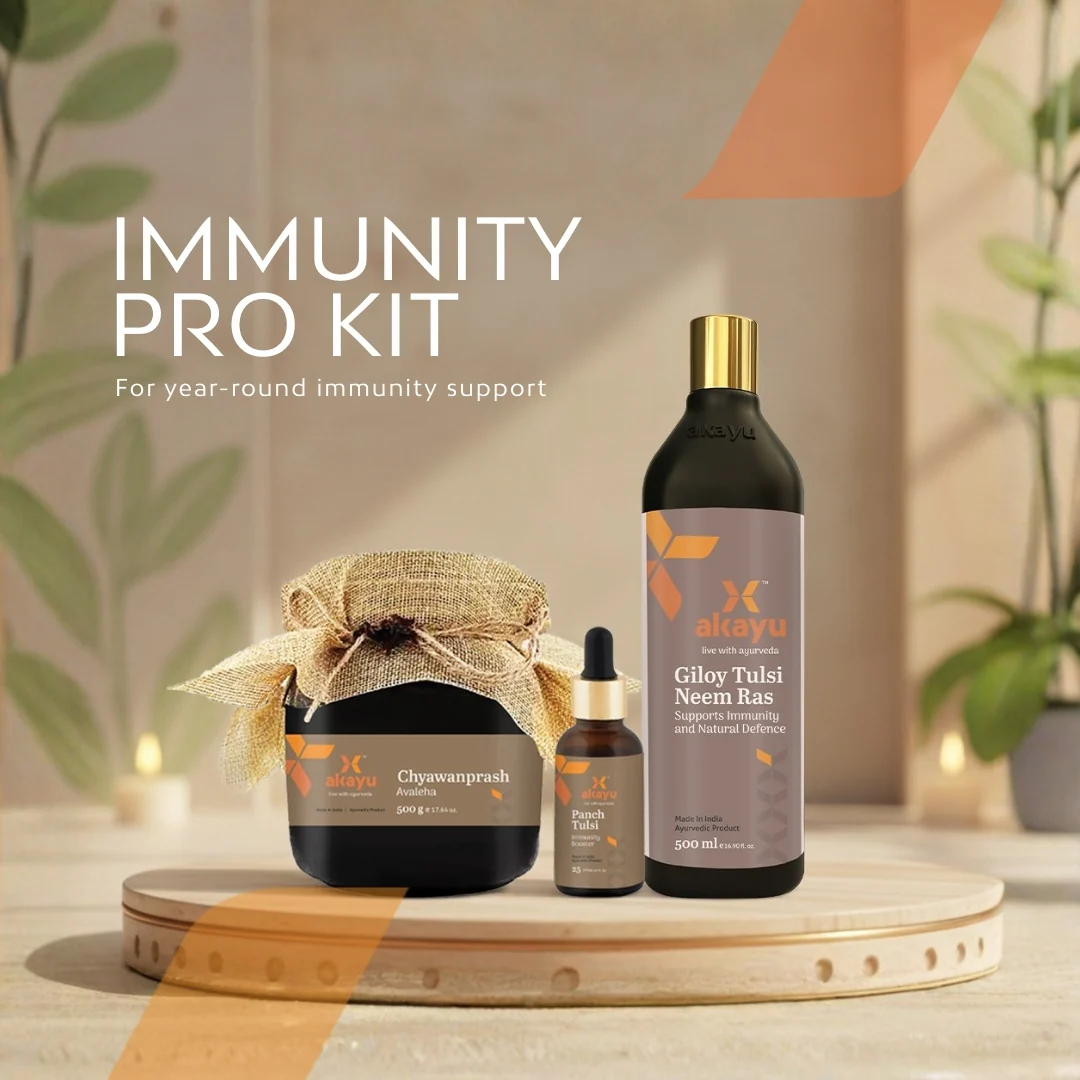Immunity Pro Kit    (Chyawanprash Avaleha-500gm,  Panch Tulsi Drops-25ml,  Giloy Tulsi Neem Ras-500 ml)