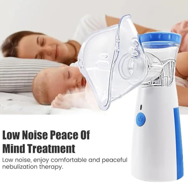 Portable Mesh Nebuliser Machine With Box Electric Inhalators-Nebulizer,Atomizer Portable Inhaler Nebulizer,Micro-Mesh Handheld Device for Adults and Children | Household Nebulizer for Effective Respiratory Treatment